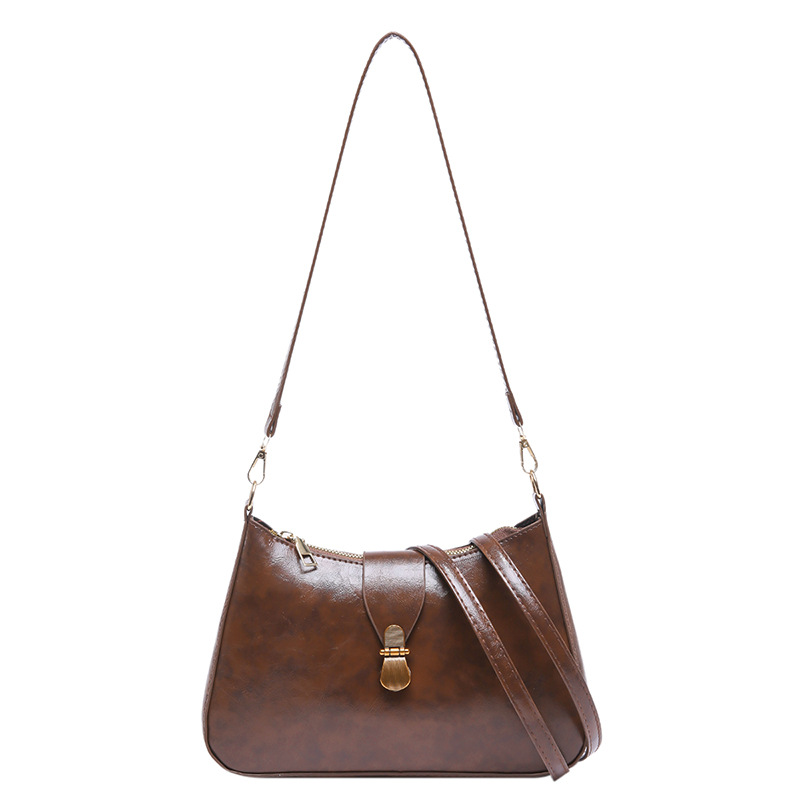 Stylish underarm bag 2025 Spring New style, niche design, solid color small square bag, single-shoulder crossbody bag Item Picture