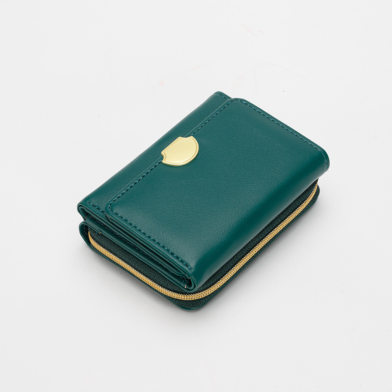 2024 New short women's zipper wallet, large-capacity fashionable coin purse, multi-functional card case manufacturer wholesale details Picture