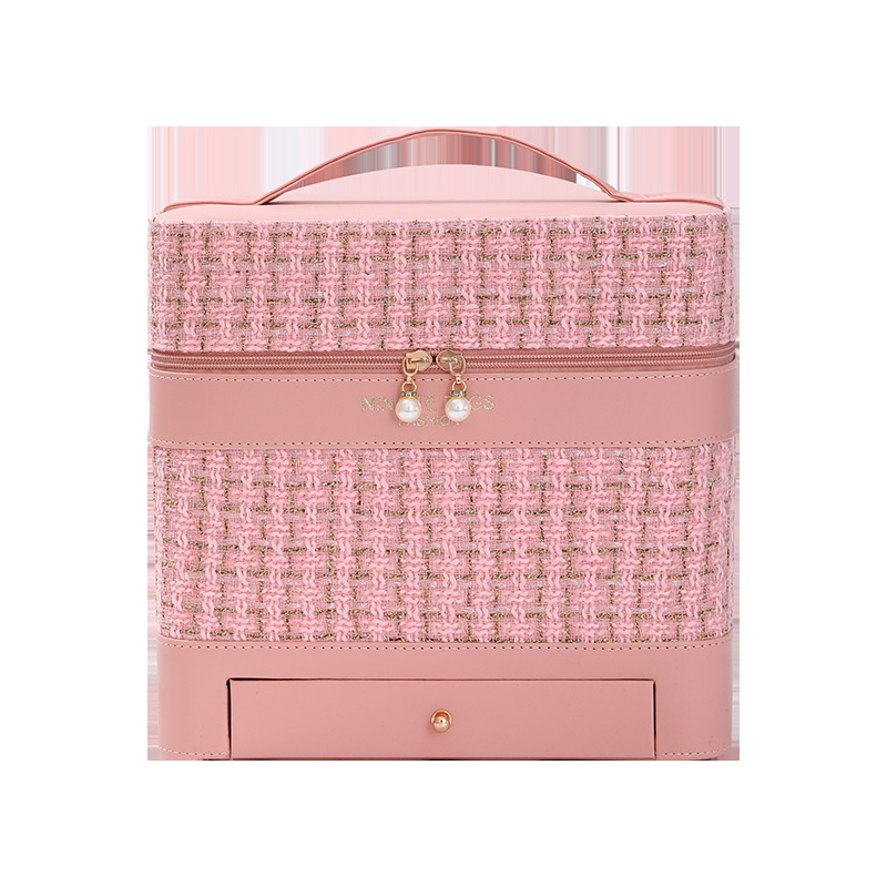 Direct sales from makeup box manufacturers: large-capacity portable makeup bags, large-capacity jewelry storage boxes, and makeup artist follow-up bags Item Picture