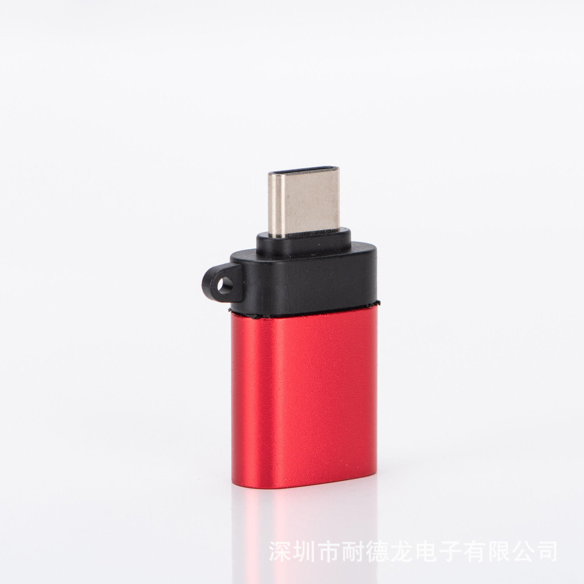 type-c adapter TYPE-C to USB3.0 OTG adapter is made of aluminum alloy and is a lanyard with a hook Item Picture