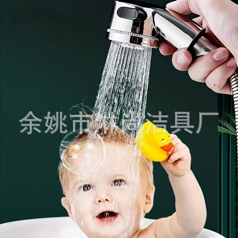 Cross-border children's hair and bath magic tool, bathroom mini showerhead joint extender, external water faucet details Picture