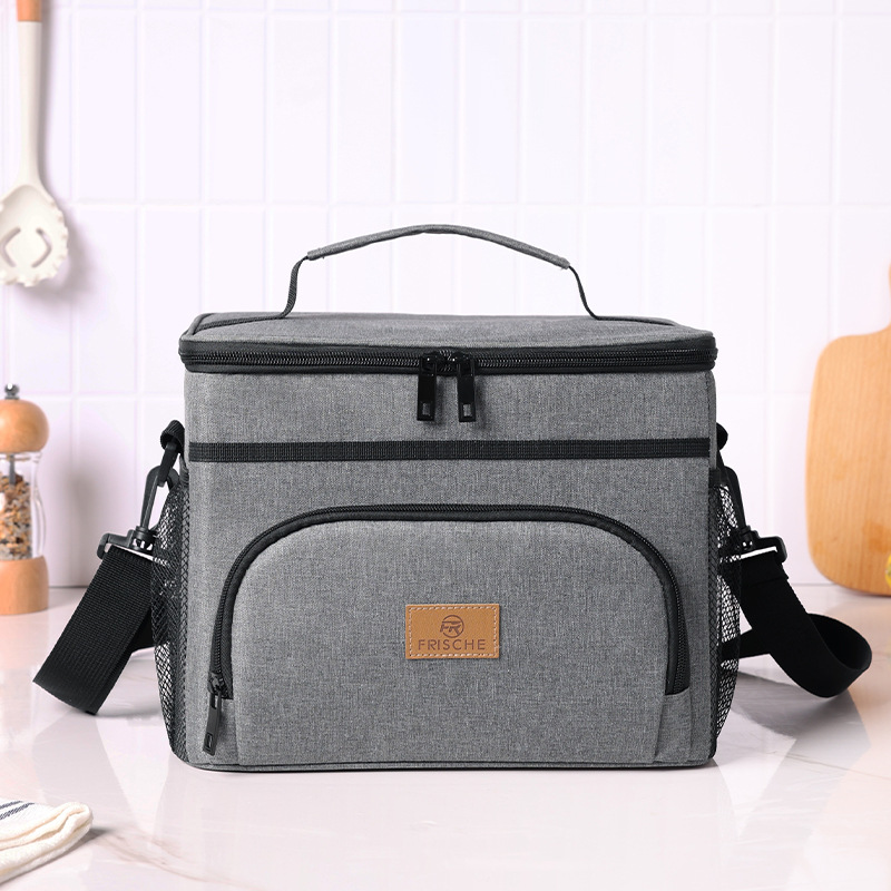 Runhui Amazon's best-selling picnic bag, PEVA waterproof insulated bag, large-capacity insulated lunch box bag, hand-held bento bag full figure