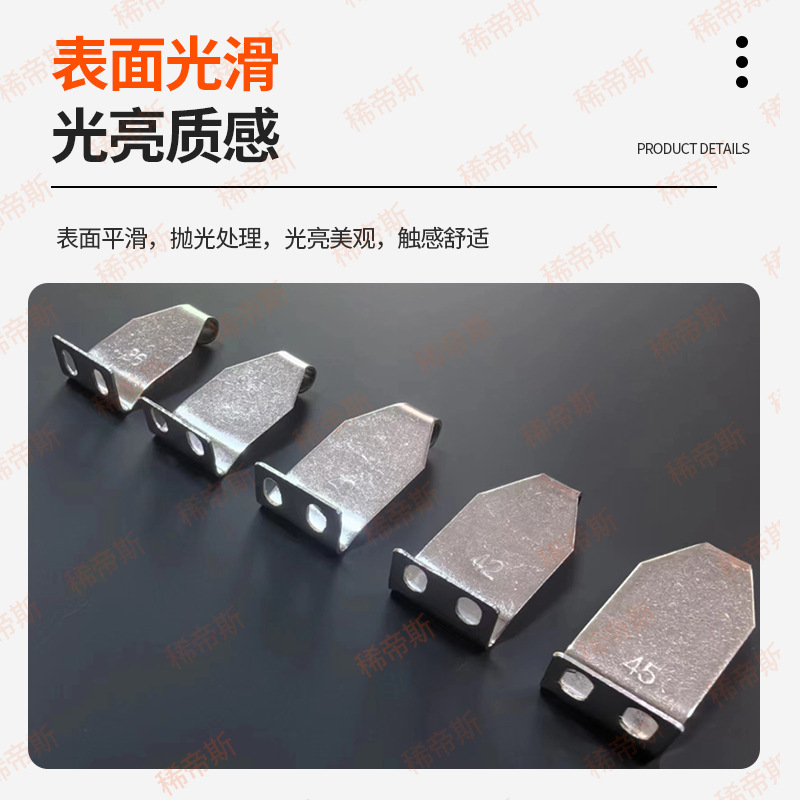 Manufacturer's lock hook sliding door and window lock, 2000 hook, stainless steel long hook, single-wave hook, crescent lock Specification drawing