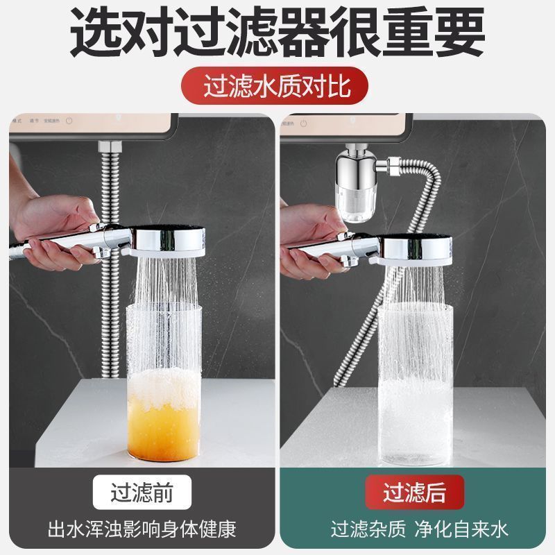 Pre-filter, water heater, household washing machine, showerhead, scale inhibitor, stainless steel filter screen, water purification, water heater descaling Application Scenario