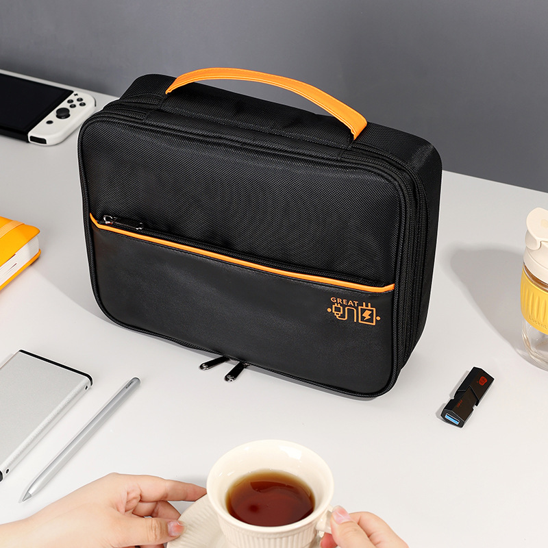 Runhui Ruidenai three-layer digital bag, Travel data cable storage bag, Power Bank data cable storage bag wholesale details Picture