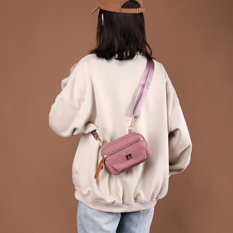 Colorful Fox's new mini crossbody bag for women, Korean-style trendy multi-layered phone bag, single-shoulder bag and chest bag Specification drawing