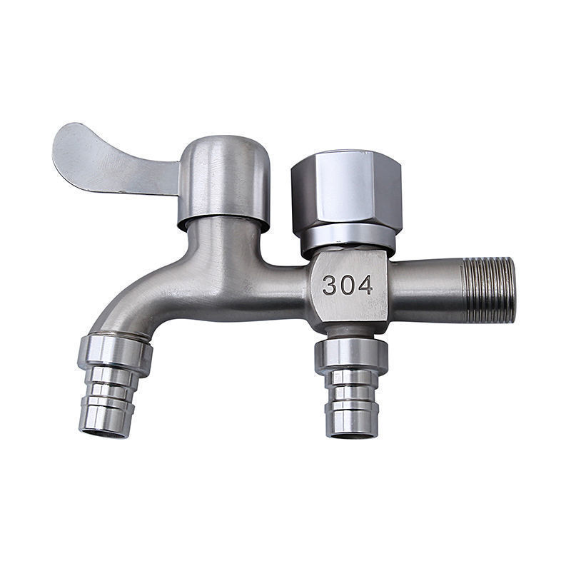 Thickened alloy faucet, washing machine mop sink, one in and two out, 4-minute quick-open household multi-functional switch faucet Item Picture
