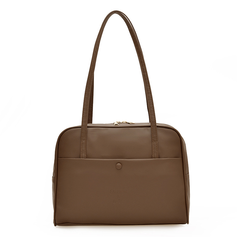 Cross-border retro bag, women's large-capacity 2024 new winter versatile shoulder bag, casual commuting Boston bag Item Picture