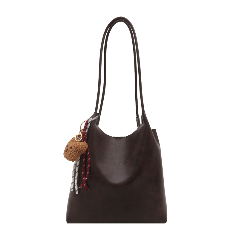 A new 2024 trendy, large-capacity, retro and fashionable single-shoulder tote bag for women Item Picture