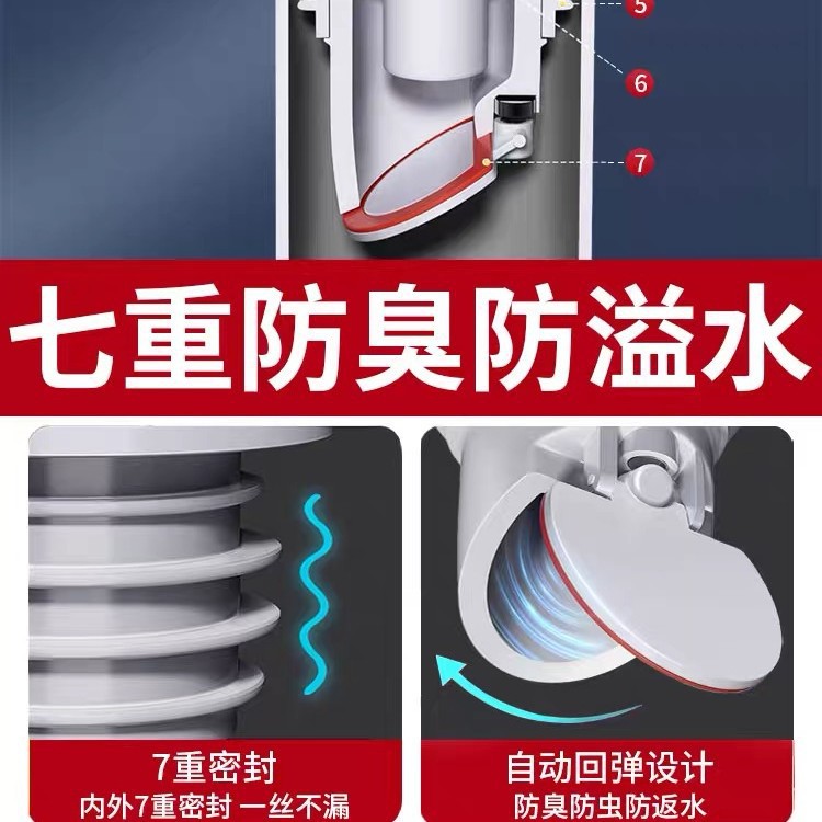 Anti-odor floor drain, sewer filter, kitchen sink, drain plug, drainpipe, anti-odor return wonder, floor drain anti-odor Application Scenario