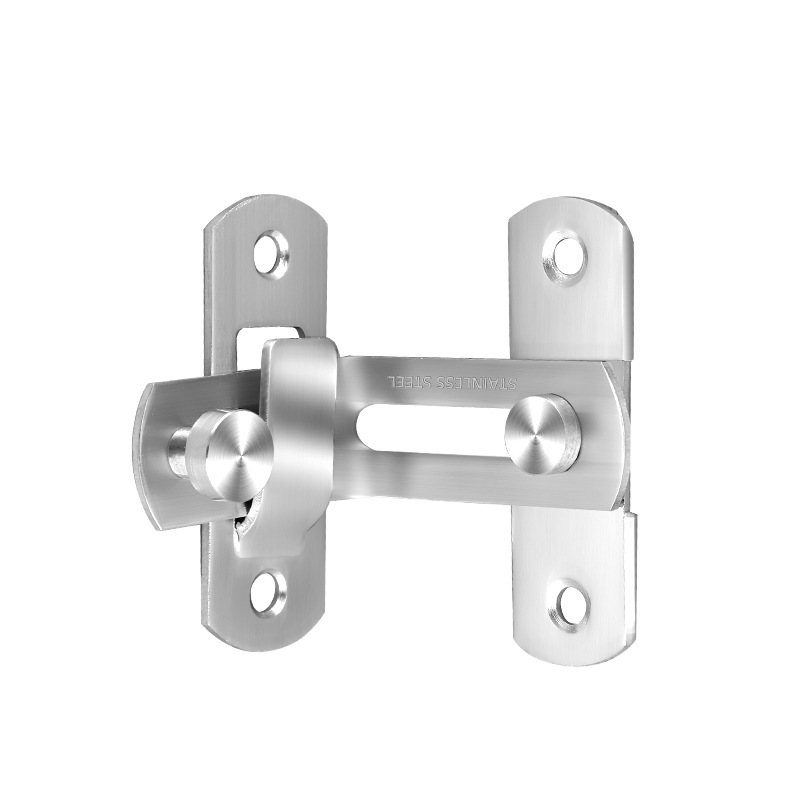 Household stainless steel door latch, 90-degree right-angle sliding door latch, door bolt latch, window door, door anti-theft latch, door latch Item Picture