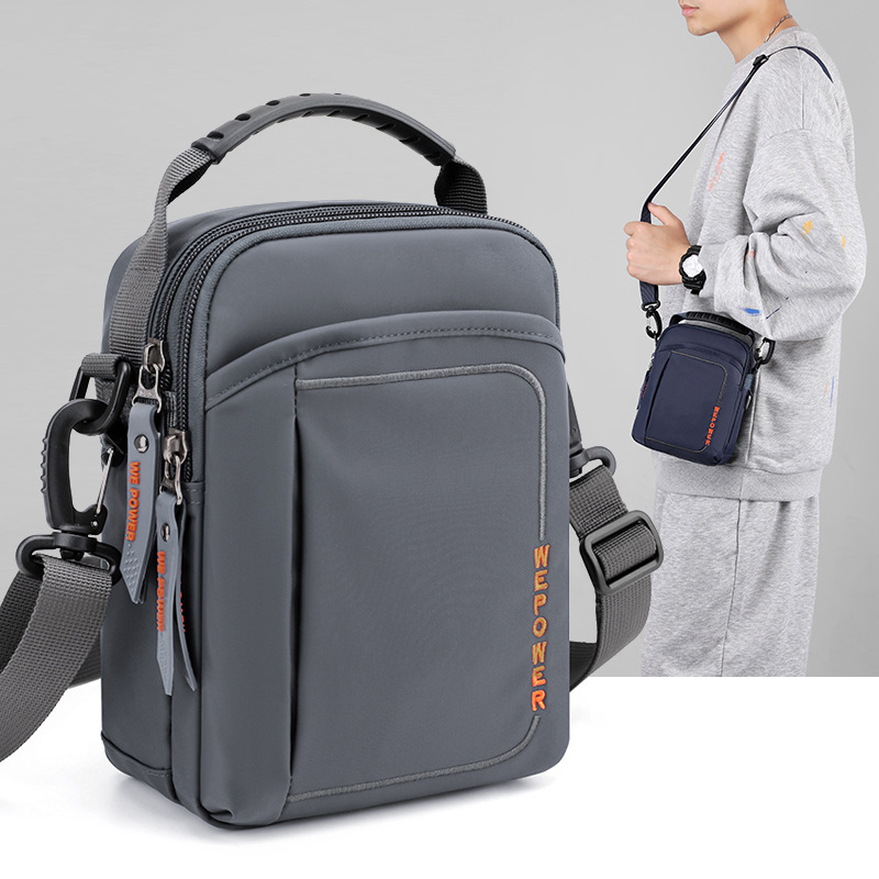 New men's single-shoulder bag, outdoor crossbody bag, multi-functional dual-purpose belt bag, travel small bag, mobile phone waist bag full figure