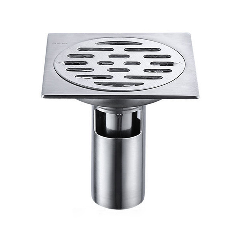 304 stainless steel floor drain, self-sealing bathroom, anti-insect and anti-odor floor drain, balcony washing machine, three-way pipe unblocking Item Picture