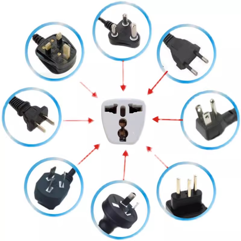 Exclusive export Hong Kong version converter plug, Hong Kong, South Korea, British standard and German standard power plug and socket converter Item Picture