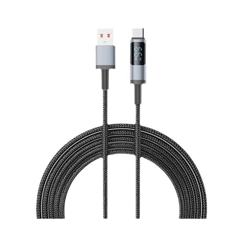 The new 100w fast charging digital display charging cable and data cable is suitable for Pingguo 30W Type-C flash charging 66w Item Picture