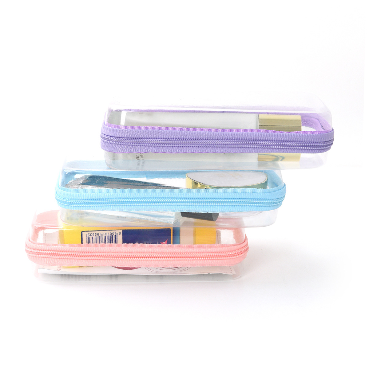 Feihong Cross-border Amazon Travel Storage Bag Set, Cosmetics Zipper Storage Bag, Portable Stationery Storage Box details Picture