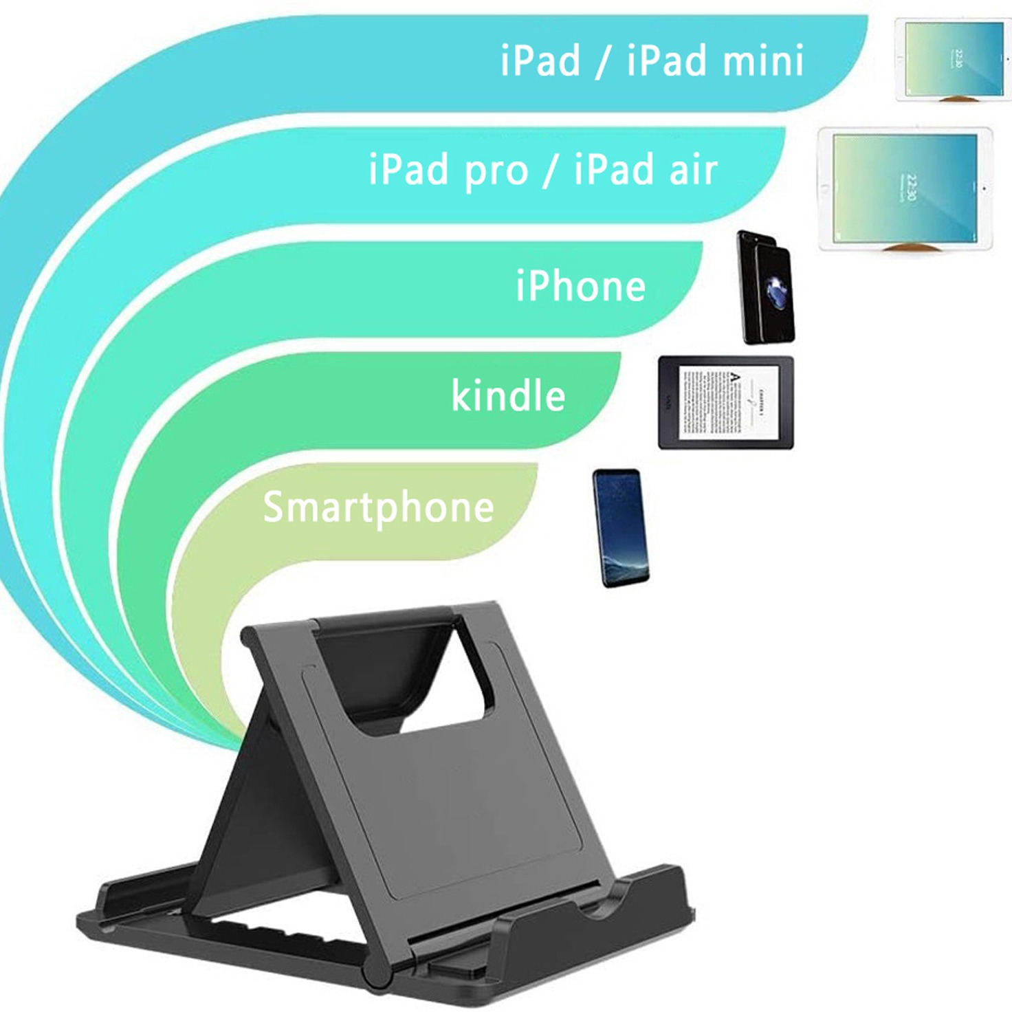 Extra-large mobile phone, tablet, desktop folding stand, video stand, reading stand, advertising gift stand Item Picture