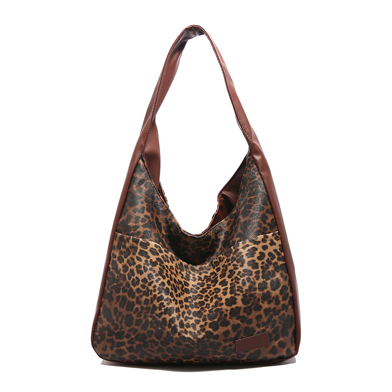 The new 2024 cross-border leopard print bucket bag is a versatile single-shoulder crossbody small bag. It exudes a high-end and stylish vibe for women and is a trendy handbag Item Picture