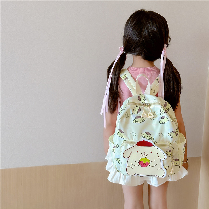 Kulomi schoolbag for girls in grades three to six, large-capacity backpack for girls, reduces burden and protects the spine for junior high school students details Picture