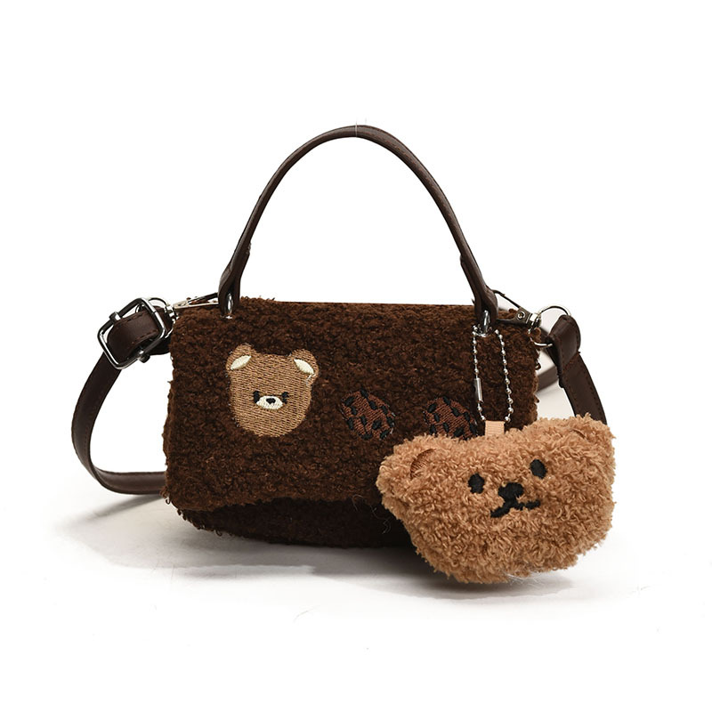 This is a new spring 2025 versatile single-shoulder crossbody bag with a soft and fluffy texture for women Item Picture