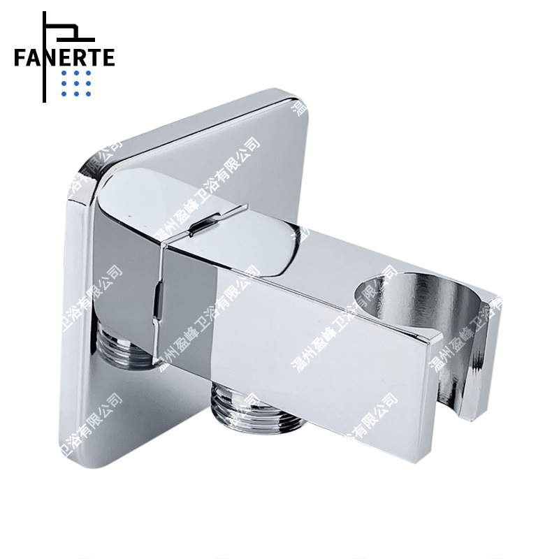 All-copper concealed shower head fixed wall base, hand spray stand, hand-held shower head base, shower head adapter, shower screen accessories Specification drawing
