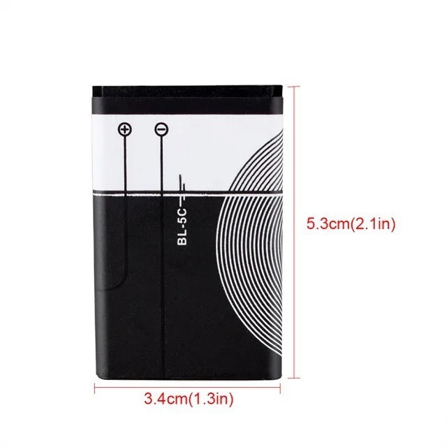 The BL-5C is suitable for Nokia mobile phone lithium battery, card slot speaker battery, recorder, Bluetooth keyboard battery details Picture