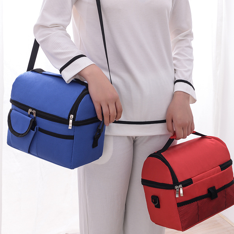 Large ice pack, double-layer insulated bag, breast milk preservation, mommy bag, food insulated bento bag Application Scenario
