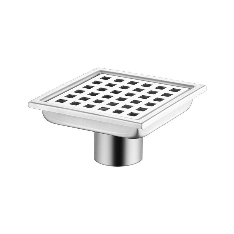 Cross-border same-floor side drainage floor drain 40/50 thin anti-odor floor drain, bathroom square sliding floor drain Item Picture