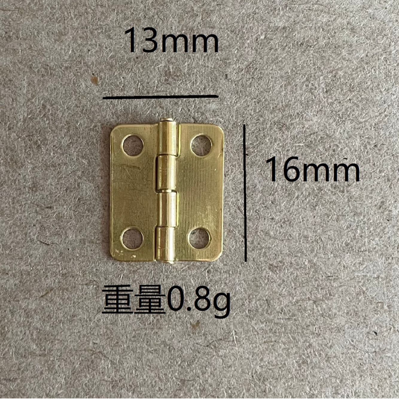 4 minutes large eye, 16mm length, 16x13 round Angle, copper hinge, golden small wooden box, mini hinge, 4 minutes round corner full figure