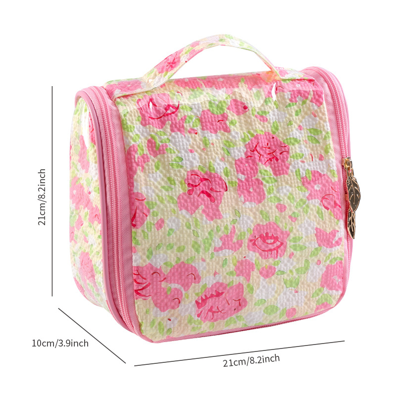 Runhui Flower Hook toiletry Bag, Travel Makeup Bag, Cosmetics Storage Bag, Makeup Bag, minimum order quantity one Item Picture