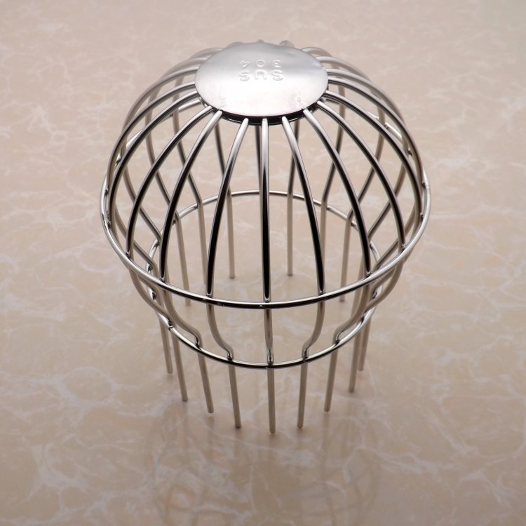 Spherical floor drain, stainless steel floor drain cover, rooftop, balcony, roof floor drain, anti-clogging, anti-blocking, anti-leaf, network cable cover floor drain Specification drawing