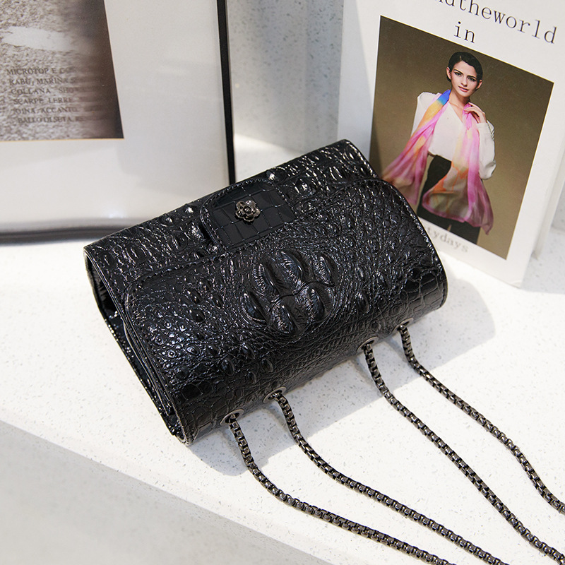 The new summer 2025 collection features crocodile print bags, single-shoulder bags, crossbody bags and women's bags in a dark style Item Picture
