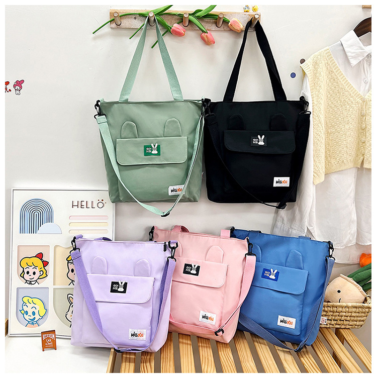 Large-capacity single-shoulder crossbody bag, 2024 new style simple and versatile commuter tote bag, student tutorial bag, handbag for women full figure