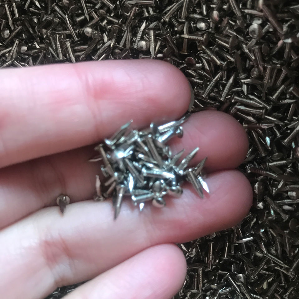 One-jin price small iron nail nickel-plated round head small nail line drawing wound wire wooden box craft product nail craft iron nail silver Application Scenario