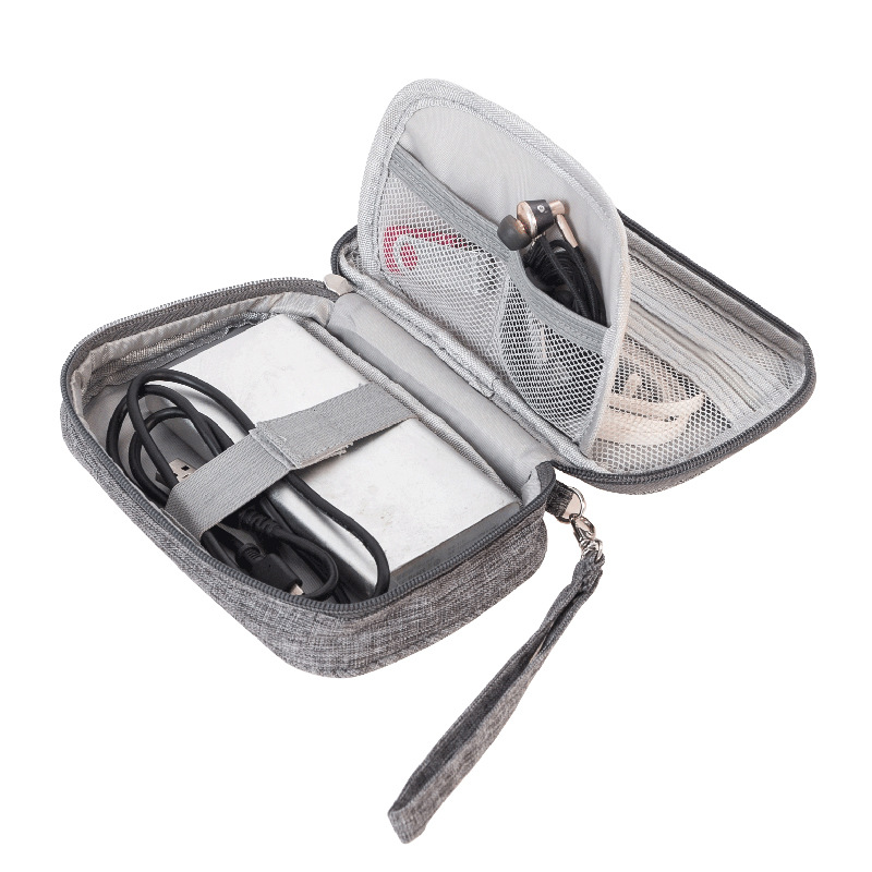 Runhui Cationic hand-held data package Mini Power Bank Data Cable Storage Bag Earphone Mobile Phone Storage bag full figure