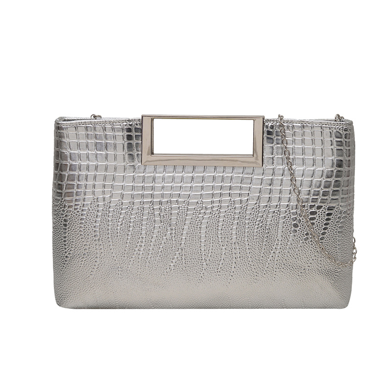 Cross-border women's bag 2024 New crocodile pattern elegant women's bag, chain shoulder bag, crossbody bag, retro handbag Item Picture