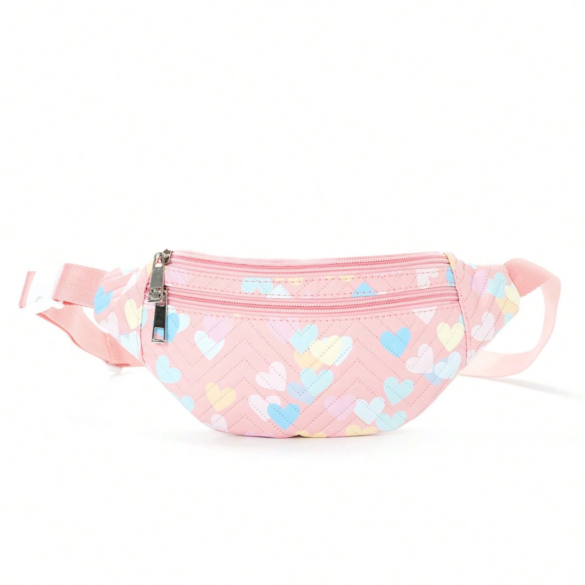 This new, fashionable and trendy children's printed bag features a diamond-shaped single-shoulder crossbody bag with a unique V-shaped embroidery thread and a large capacity Item Picture