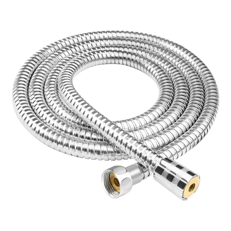 Electroplated shower hose, showerhead hose, rain shower head, water pipe, electroplated encrypted metal hose, 1.5 meters details Picture