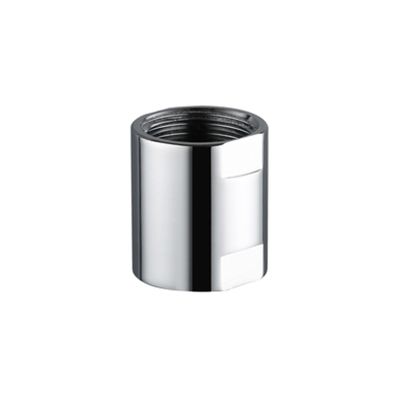 All-copper chrome-plated 4-inch straight-through round joint with internal thread adapter for water pipe 1/2 large flow straight-through external thread adapter Item Picture