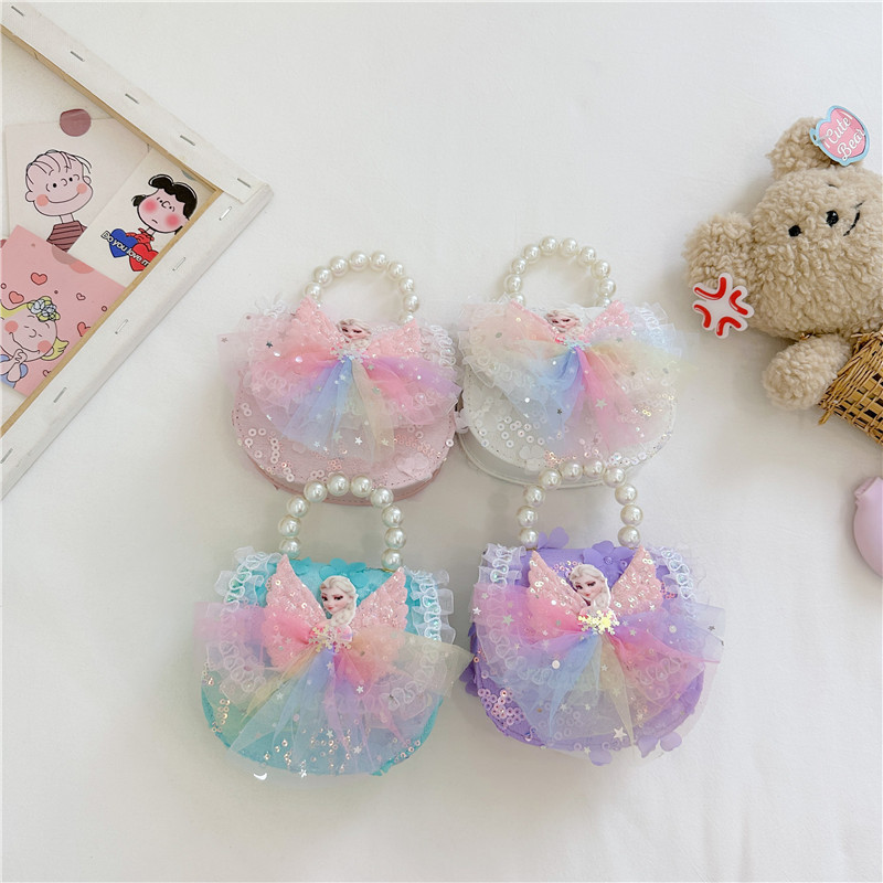 2025 New Aisha Children's crossbody Bag, girls' bag, fashionable Little girl princess single-shoulder bag, baby handbag full figure