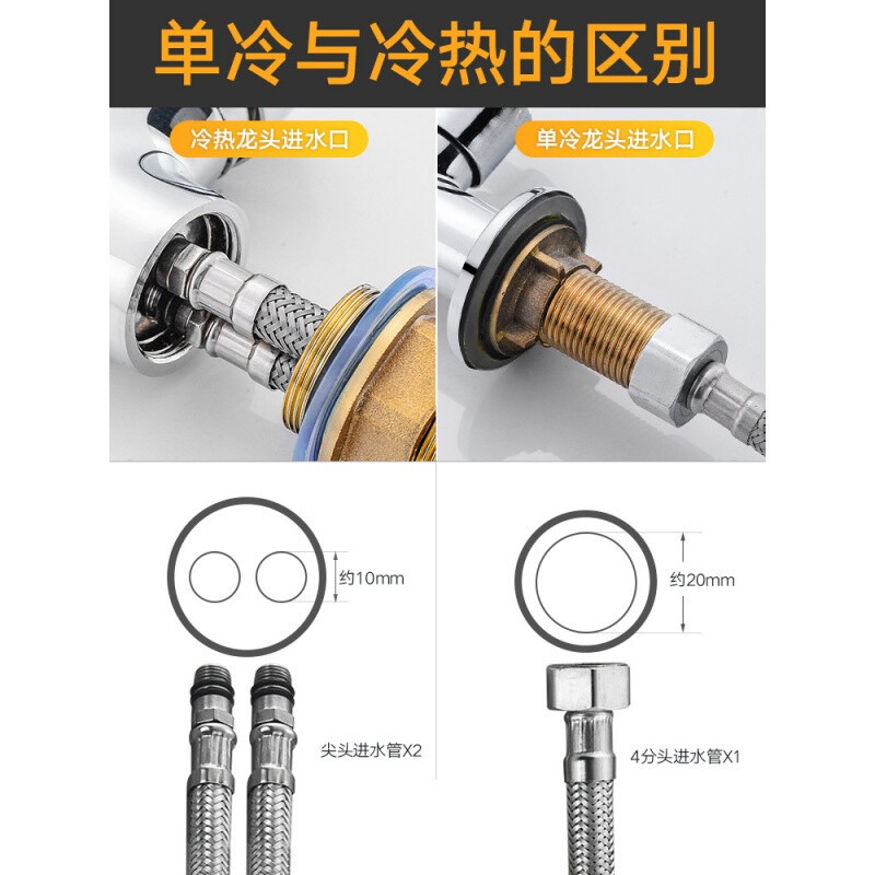 Factory direct sales of copper body pointed three-way vegetable basin faucet, kitchen rotatable showerhead type faucet Application Scenario