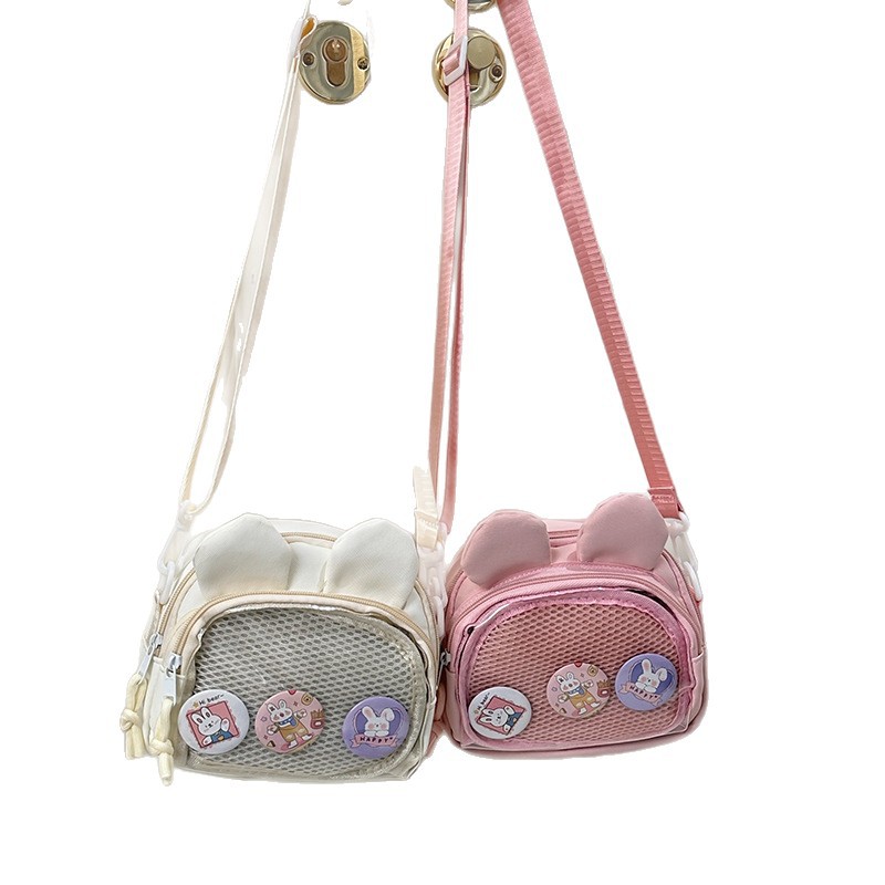 A Japanese-style girl's ins transparent pain bag, a small appetite single-shoulder bag, a versatile large-capacity school-style crossbody bag for girls Item Picture