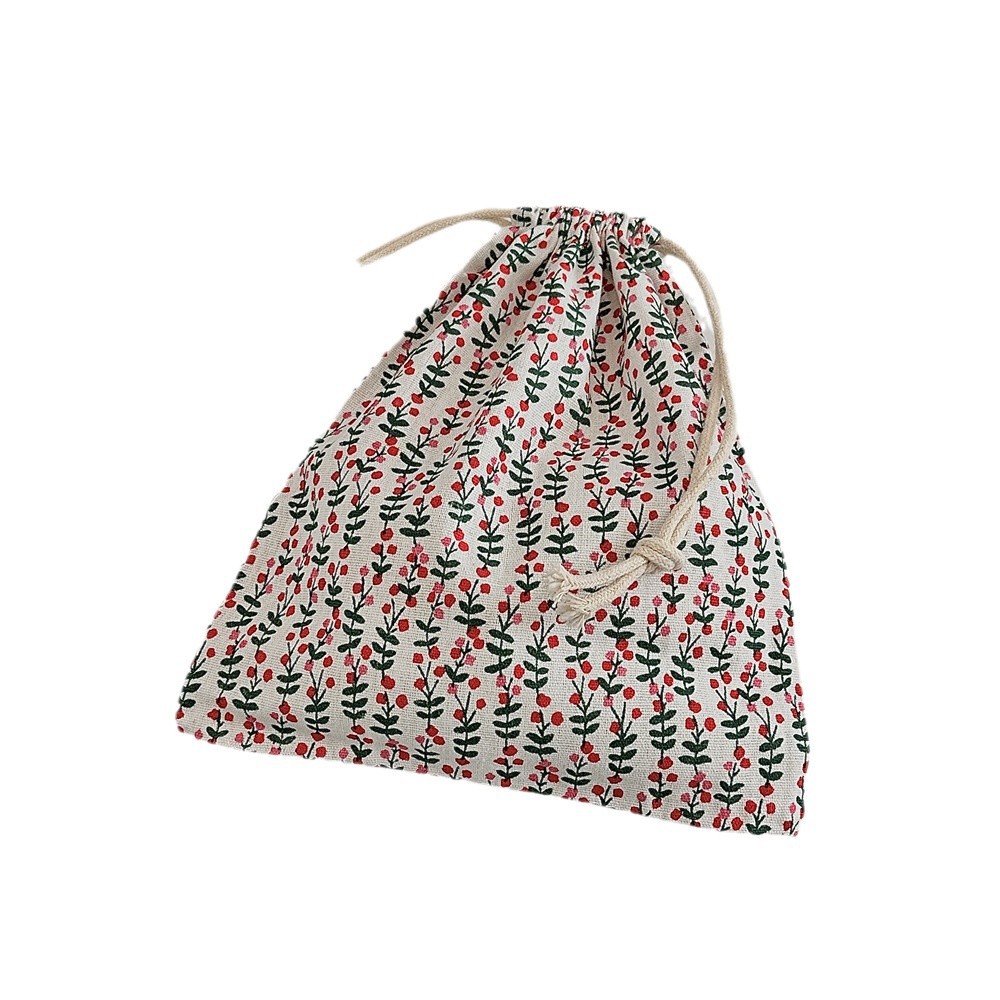 N259 cotton bag, cartoon multi-color drawstring pocket, gift candy packaging, portable sundries storage, lipstick, coin purse Item Picture