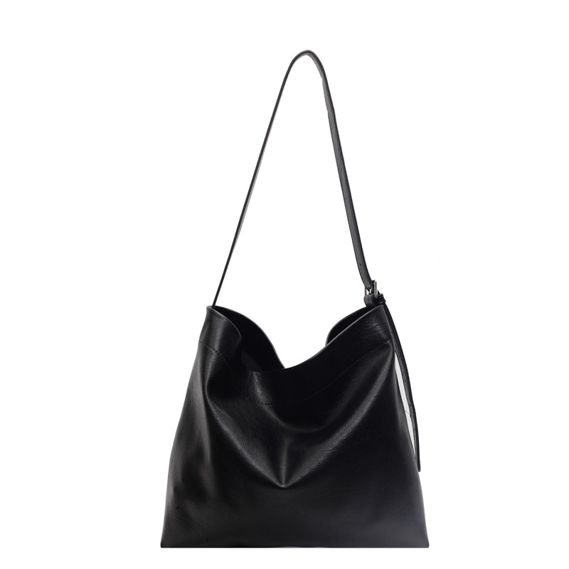 Retro and high-end large-capacity underarm tote bag for women, 2024 new autumn and winter simple and casual single-shoulder crossbody bag Item Picture