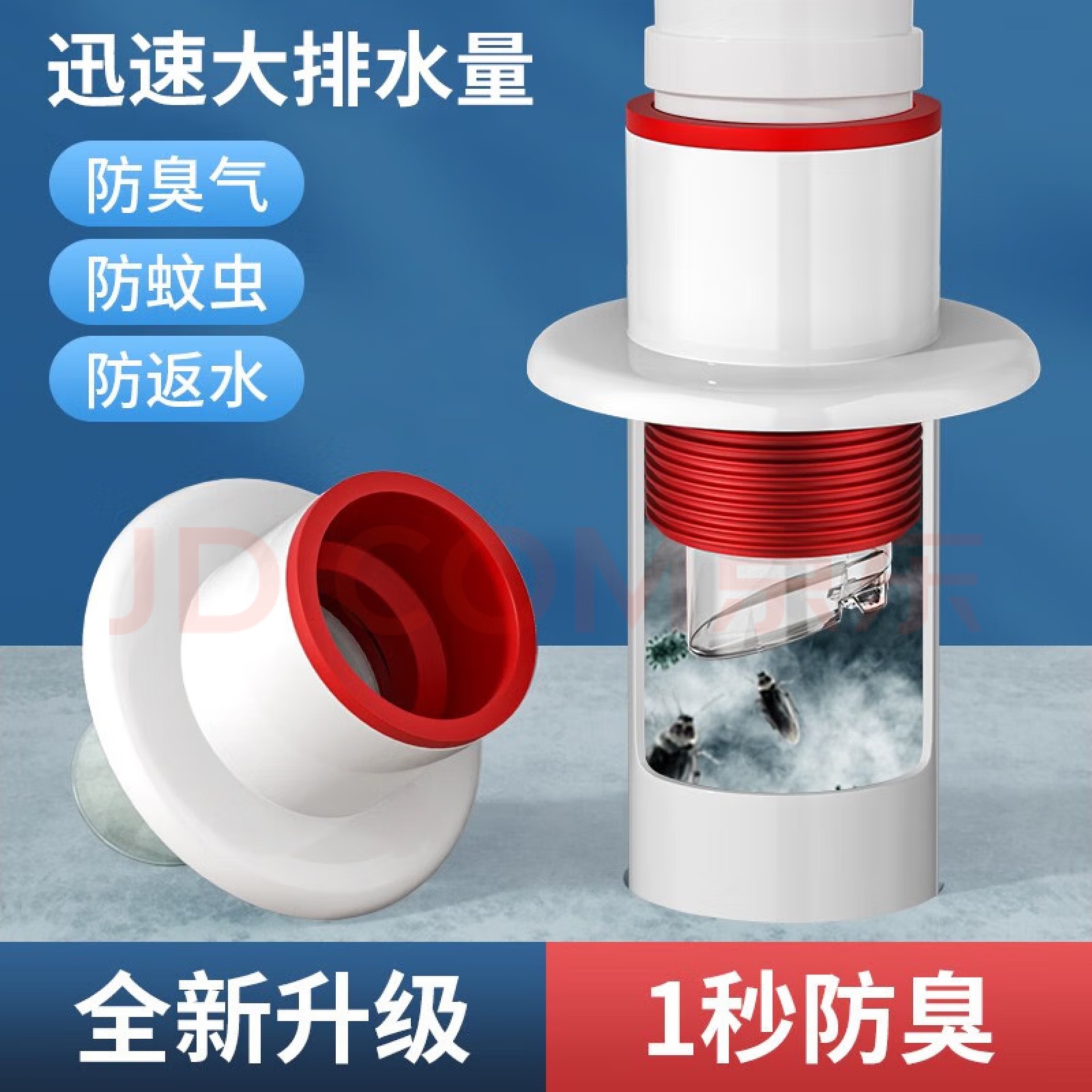 Anti-odor sealing plug for sealing floor leakage drainage pipe to prevent odor return, blocking the opening of sewer pipe, kitchen sink check valve, a magic tool Application Scenario