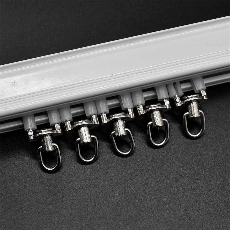 Curtain track accessories: universal sliding wheels, rollers, metal curved rails, straight rails, guide rails, hooks, rings, slides, running wheels, sliding wheels Application Scenario