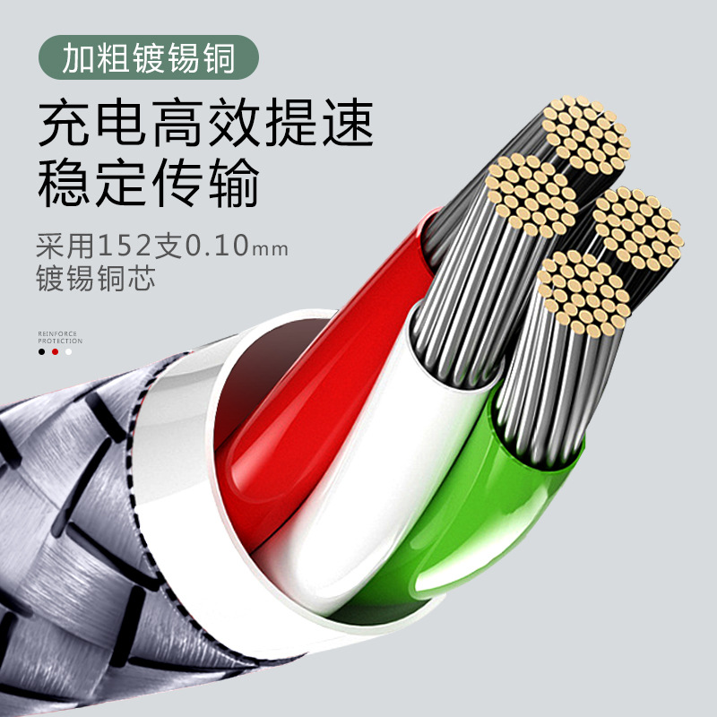 The pure copper extended data cable is suitable for Huawei, Apple, Samsung, Xiaomi, oppo, OnePlus and Android Type-C fast charging cables Application Scenario