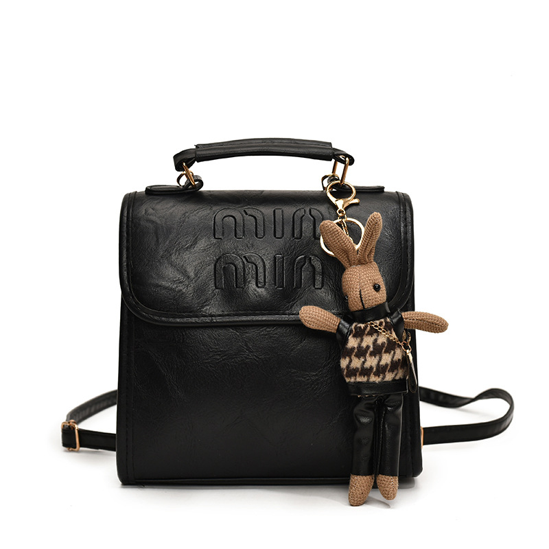 Autumn niche design, simple texture, trendy retro fashion backpack, 2024 new student bag, trendy crossbody bag Item Picture