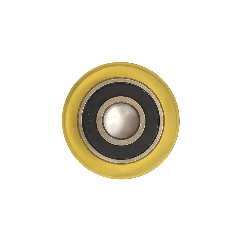 The 19*6 rubber-coated 696zz bearing polyurethane rubber-coated pulley for home Pilates is wear-resistant and quiet Item Picture