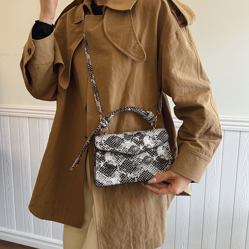 Mini women's 2025 Spring New trendy leopard print mobile phone bag, casual and versatile single-shoulder crossbody bag Specification drawing